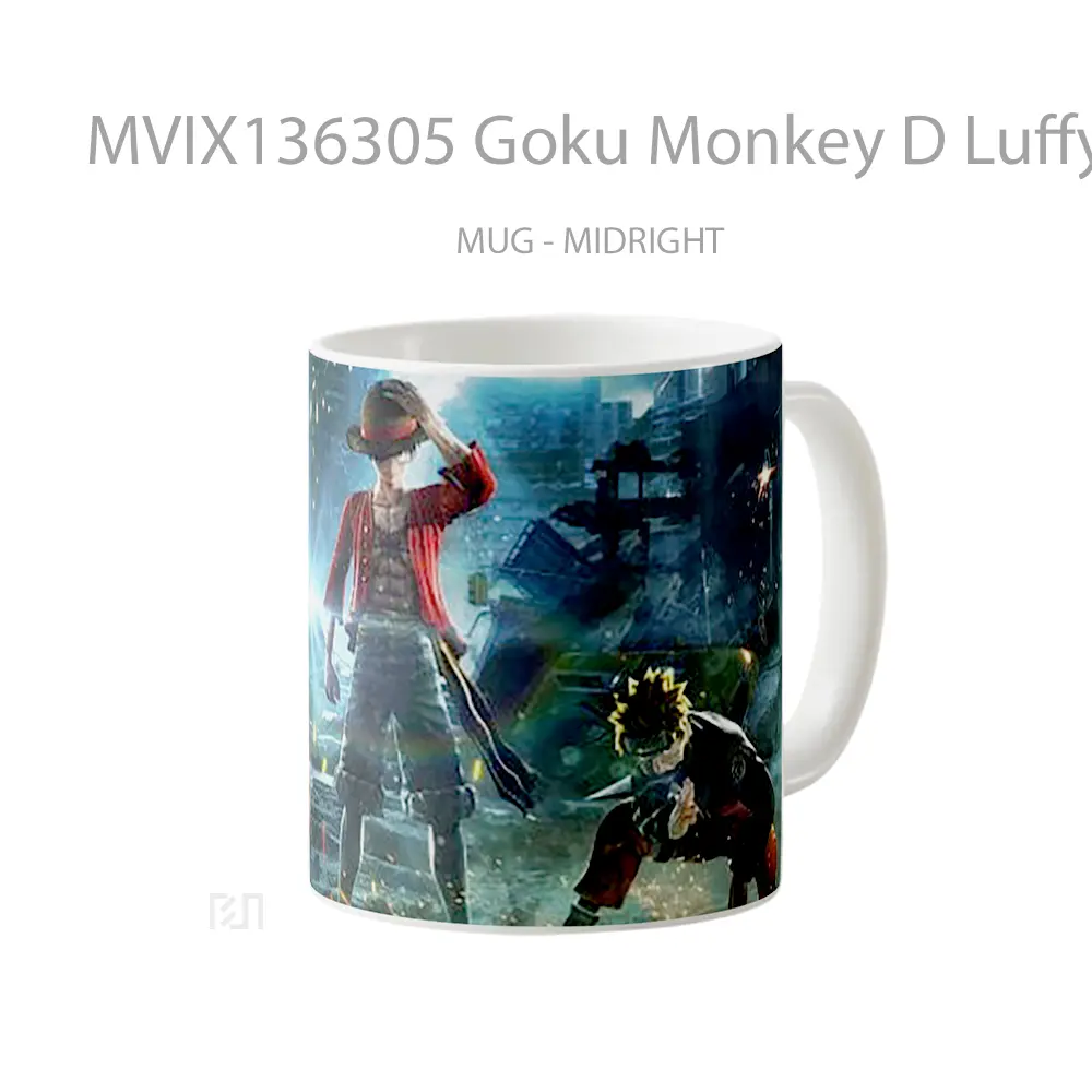 Mug Goku Monkey D Luffy And Naruto In Jump Force Cangkir Anime - All-side / Desain