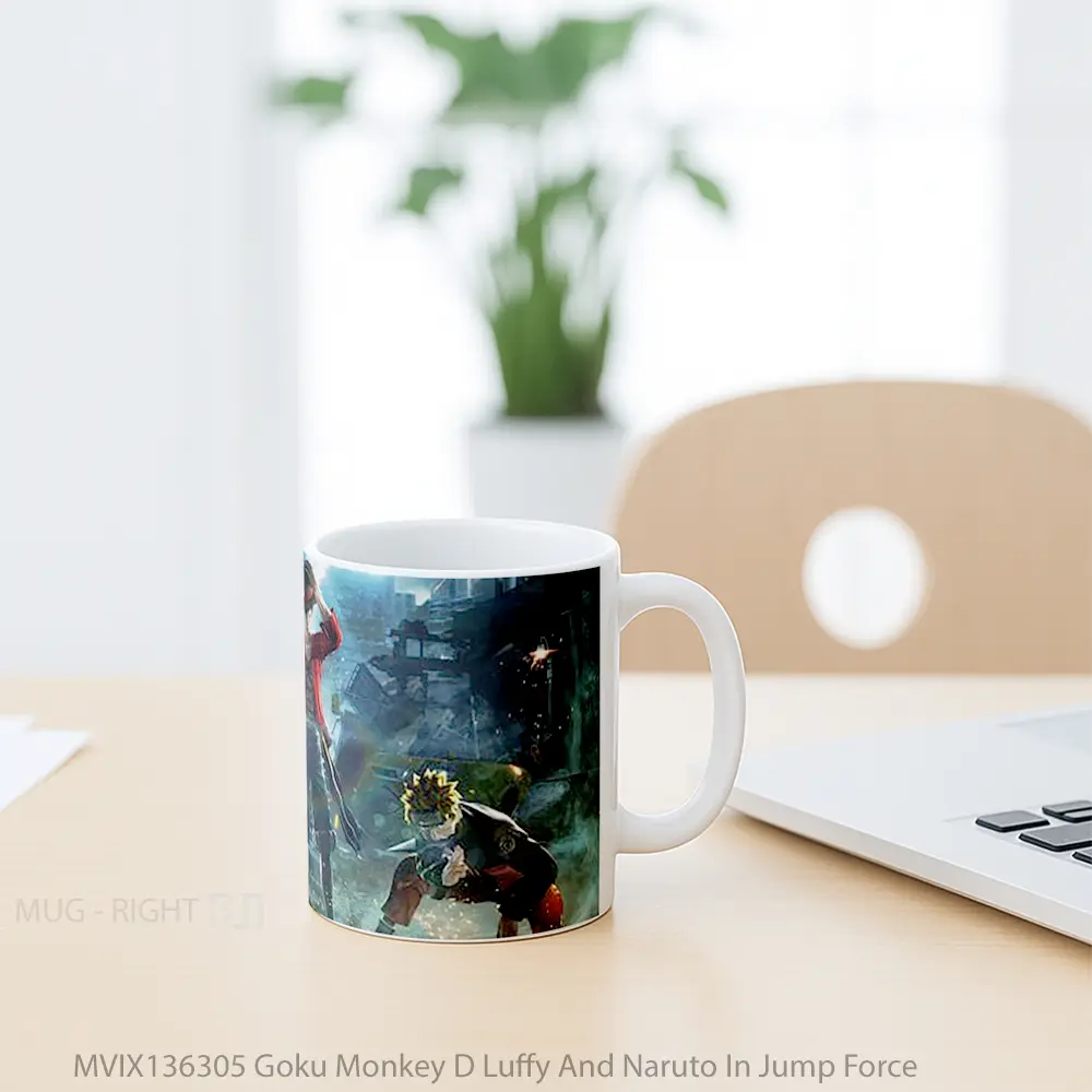 Mug Goku Monkey D Luffy And Naruto In Jump Force Cangkir Anime - All-side / Desain