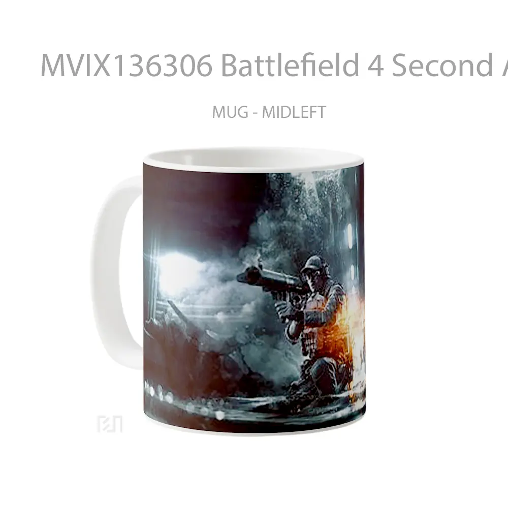 Mug Battlefield 4 Second Assault Gelas Keramik Unik - All-side / Desain