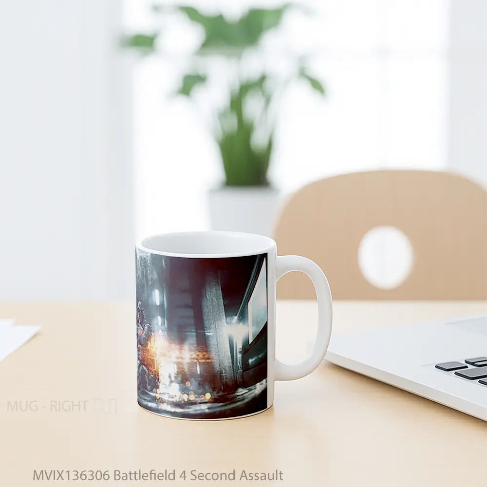 Mug Battlefield 4 Second Assault Gelas Keramik Unik - All-side / Desain