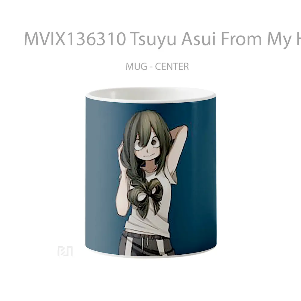 Mug Tsuyu Asui From My Hero Academia V2 Cangkir Anime