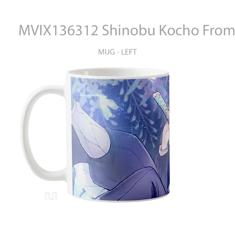 Mug Shinobu Kocho From Kimetsu No Yaiba V3 Cangkir Anime - All-side / Desain