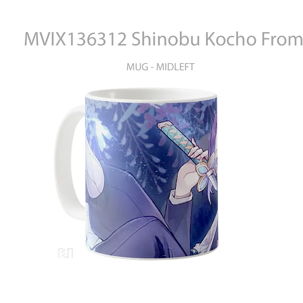 Mug Shinobu Kocho From Kimetsu No Yaiba V3 Cangkir Anime - All-side / Desain