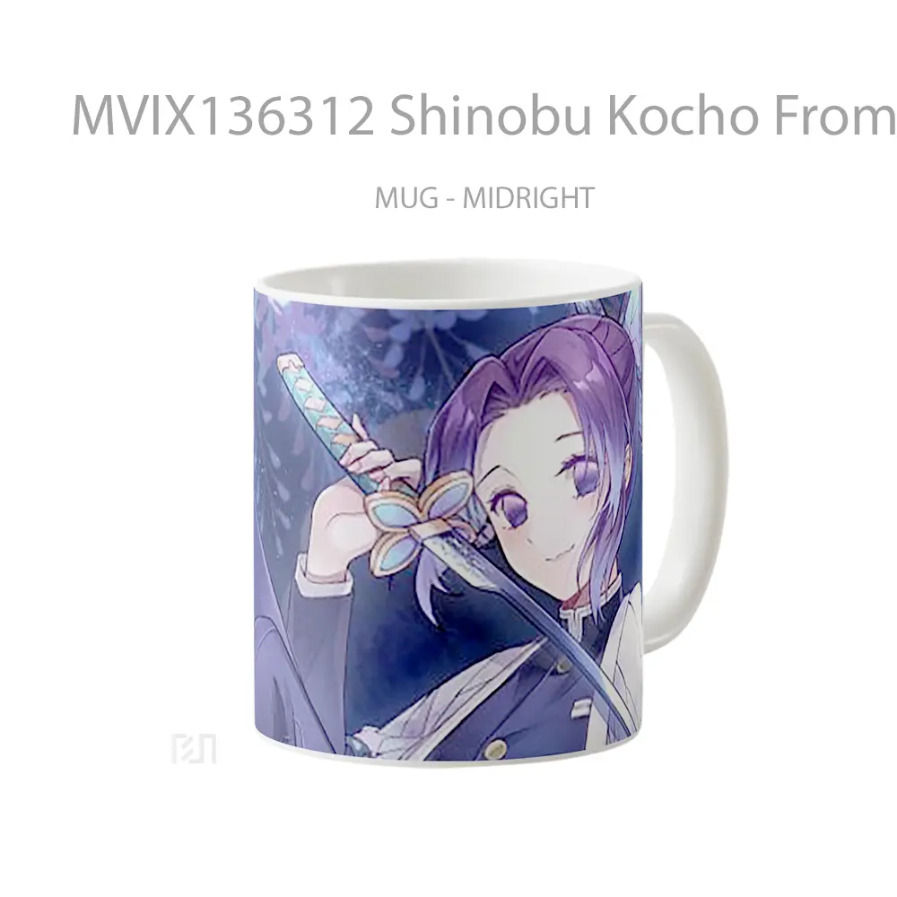Mug Shinobu Kocho From Kimetsu No Yaiba V3 Cangkir Anime - All-side / Desain