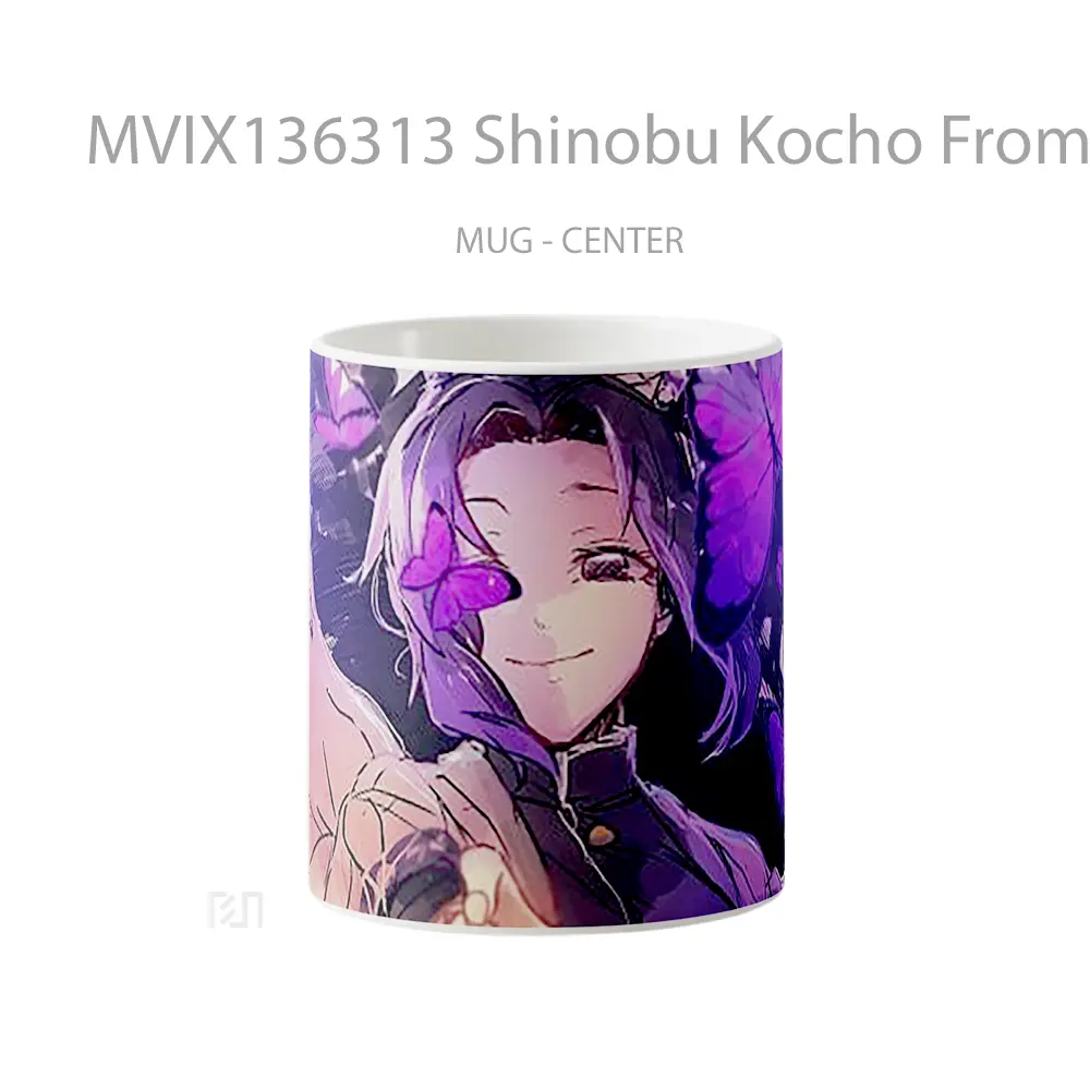 Mug Shinobu Kocho From Kimetsu No Yaiba V4 Cangkir Anime