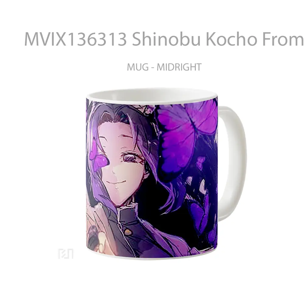 Mug Shinobu Kocho From Kimetsu No Yaiba V4 Cangkir Anime - All-side / Desain