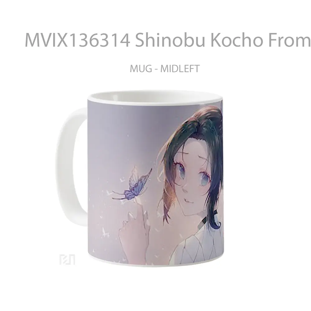 Mug Shinobu Kocho From Kimetsu No Yaiba V5 Cangkir Anime - All-side / Desain