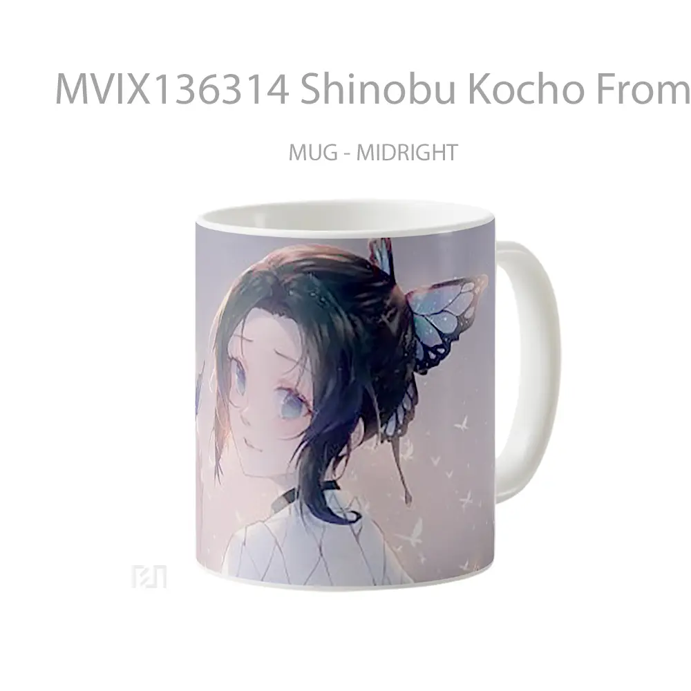 Mug Shinobu Kocho From Kimetsu No Yaiba V5 Cangkir Anime - All-side / Desain