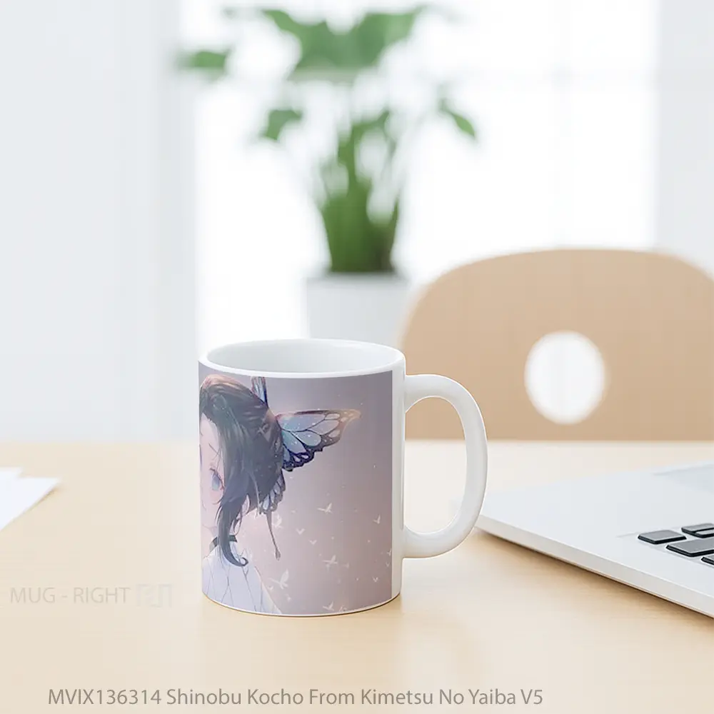 Mug Shinobu Kocho From Kimetsu No Yaiba V5 Cangkir Anime - All-side / Desain