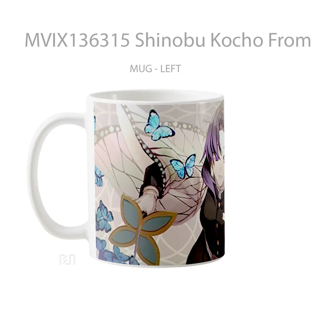 Mug Shinobu Kocho From Kimetsu No Yaiba V6 Cangkir Anime - All-side / Desain