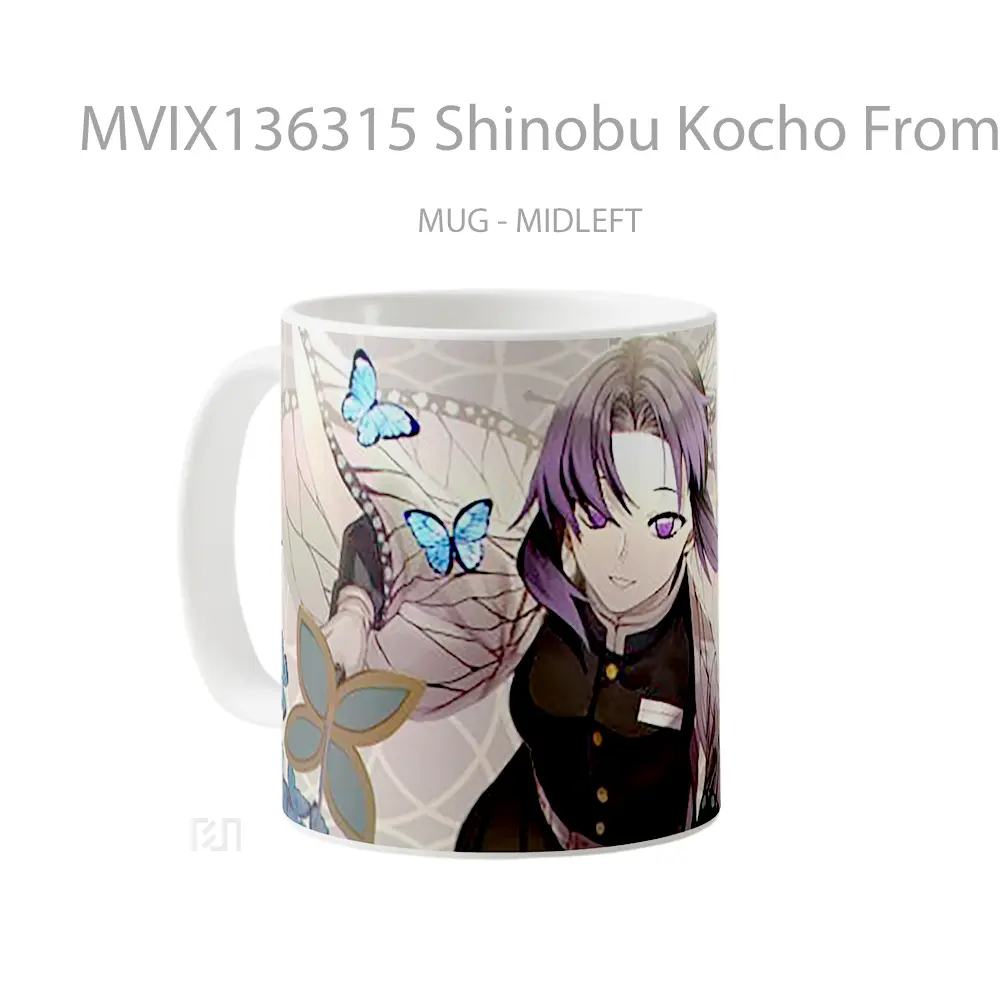 Mug Shinobu Kocho From Kimetsu No Yaiba V6 Cangkir Anime - All-side / Desain