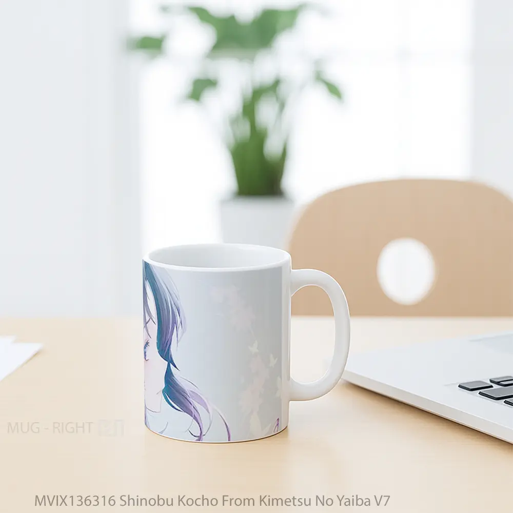 Mug Shinobu Kocho From Kimetsu No Yaiba V7 Cangkir Anime - All-side / Desain