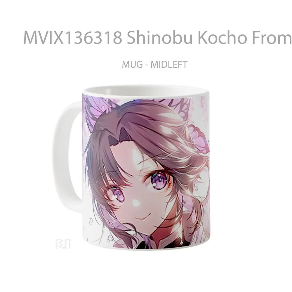Mug Shinobu Kocho From Kimetsu No Yaiba V8 Cangkir Anime - All-side / Desain