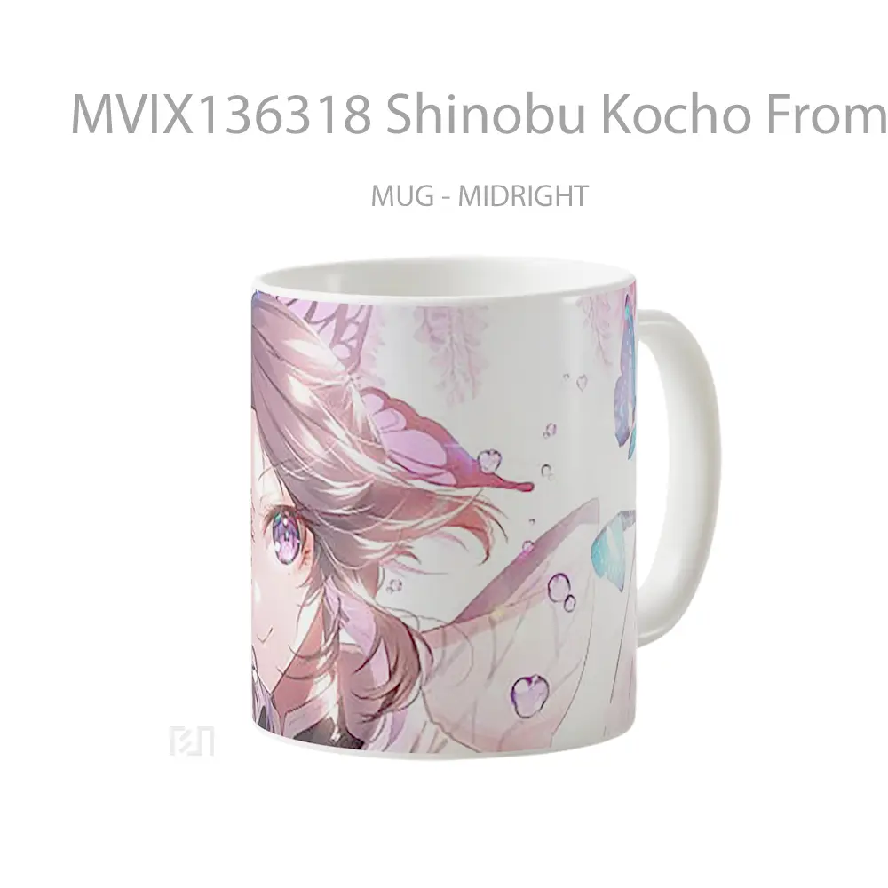 Mug Shinobu Kocho From Kimetsu No Yaiba V8 Cangkir Anime - All-side / Desain