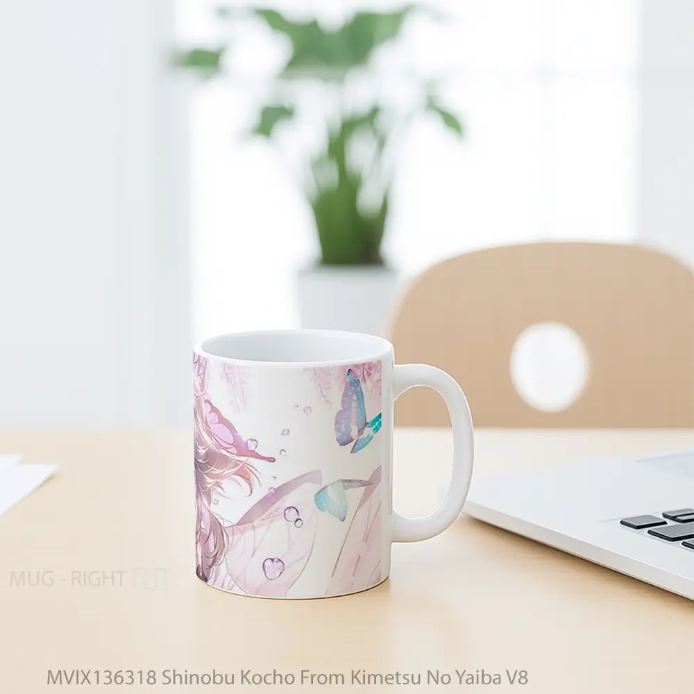 Mug Shinobu Kocho From Kimetsu No Yaiba V8 Cangkir Anime - All-side / Desain
