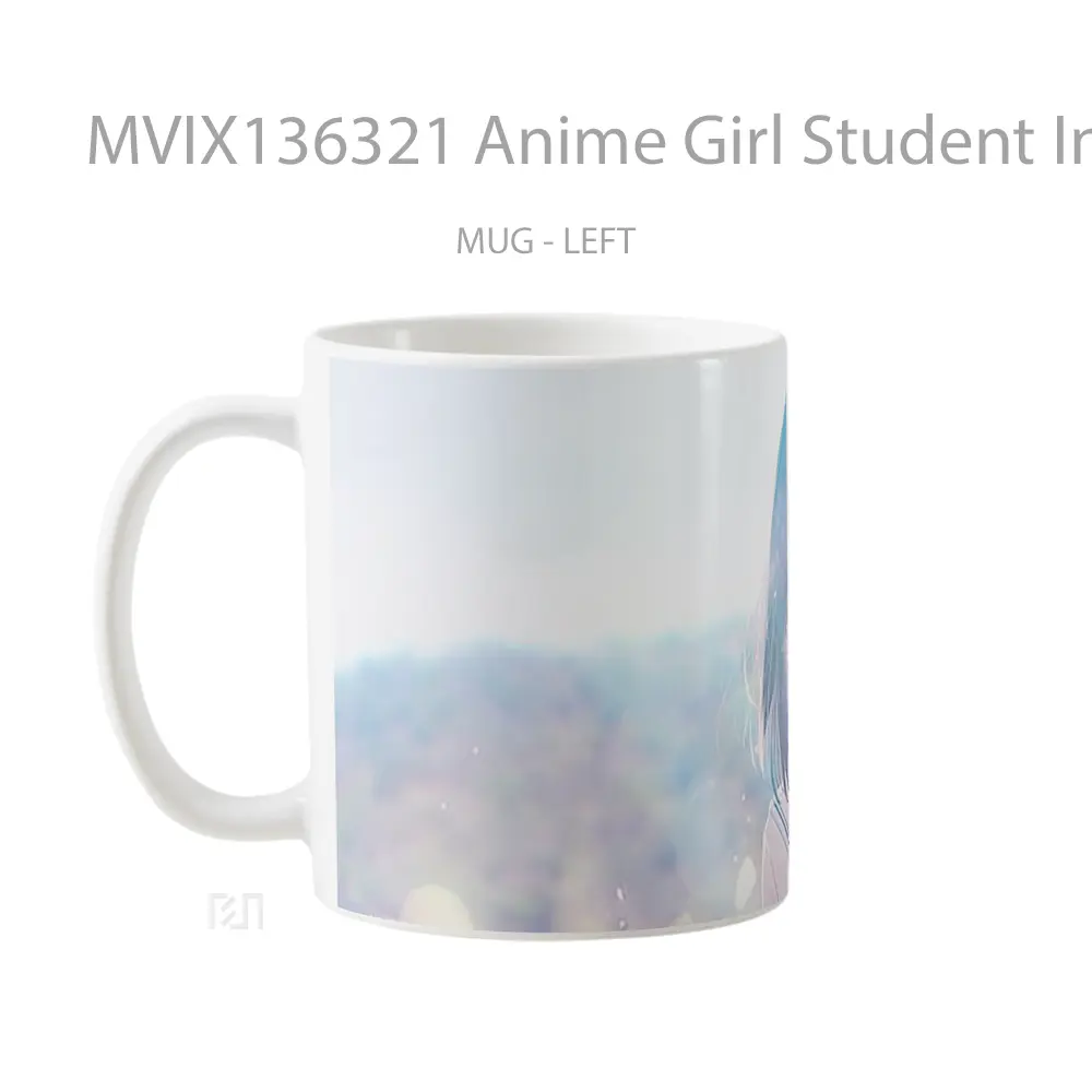 Mug Anime Girl Student In Uniform Cangkir Anime - All-side / Desain