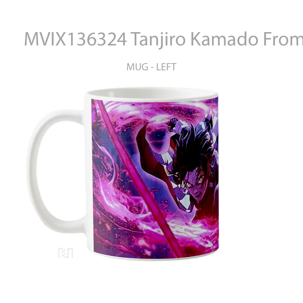 Mug Tanjiro Kamado From Kimetsu No Yaiba V2 Cangkir Anime - All-side / Desain
