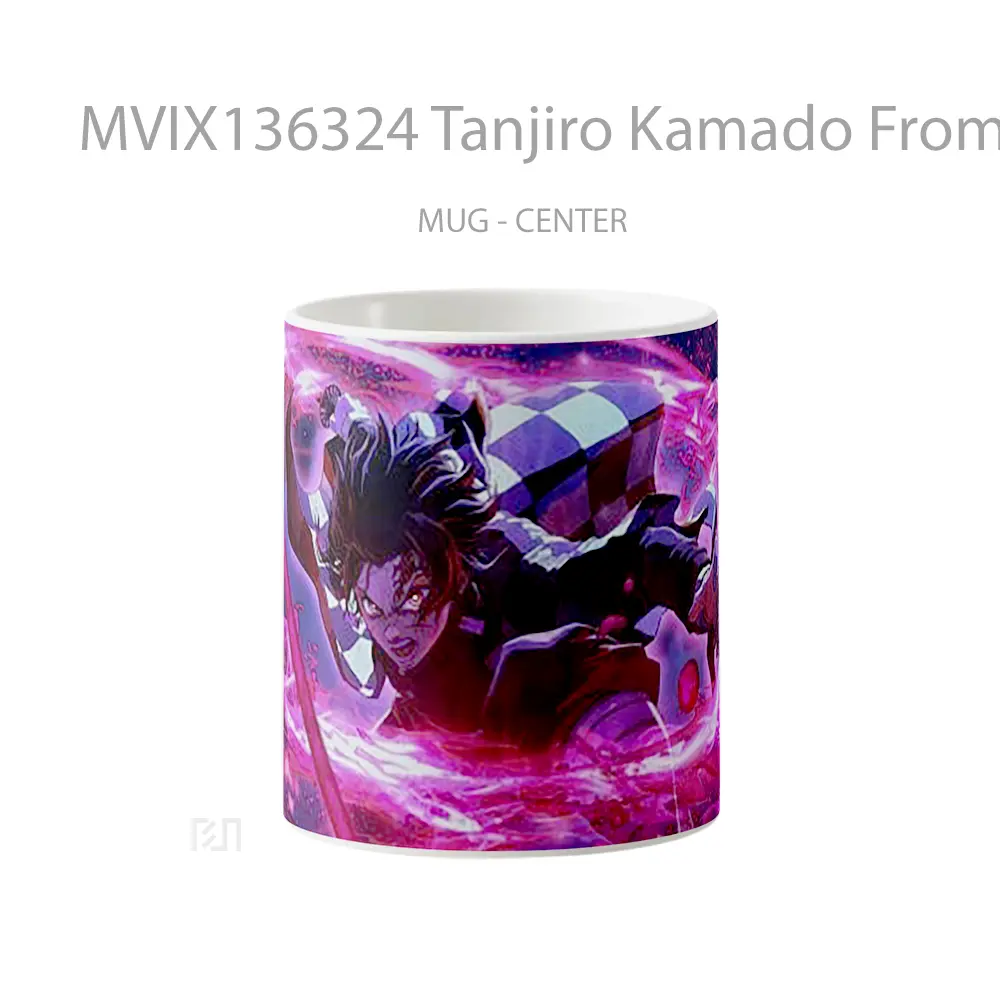 Mug Tanjiro Kamado From Kimetsu No Yaiba V2 Cangkir Anime
