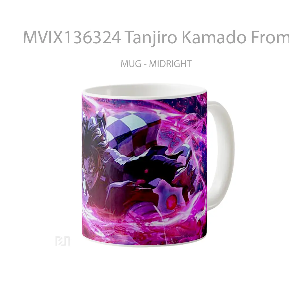 Mug Tanjiro Kamado From Kimetsu No Yaiba V2 Cangkir Anime - All-side / Desain