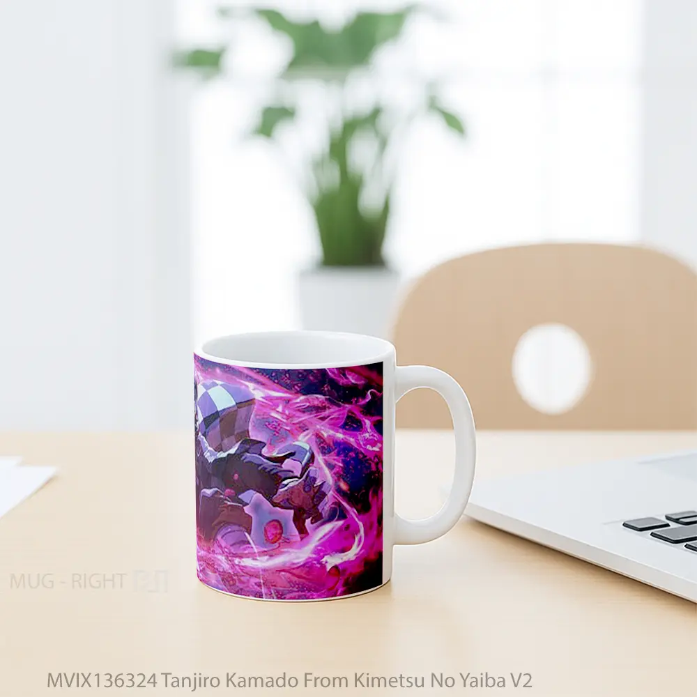 Mug Tanjiro Kamado From Kimetsu No Yaiba V2 Cangkir Anime - All-side / Desain