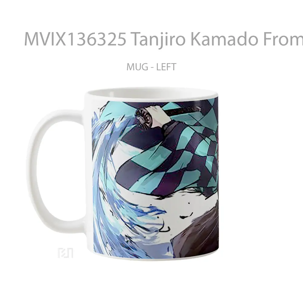Mug Tanjiro Kamado From Kimetsu No Yaiba V3 Cangkir Anime - All-side / Desain