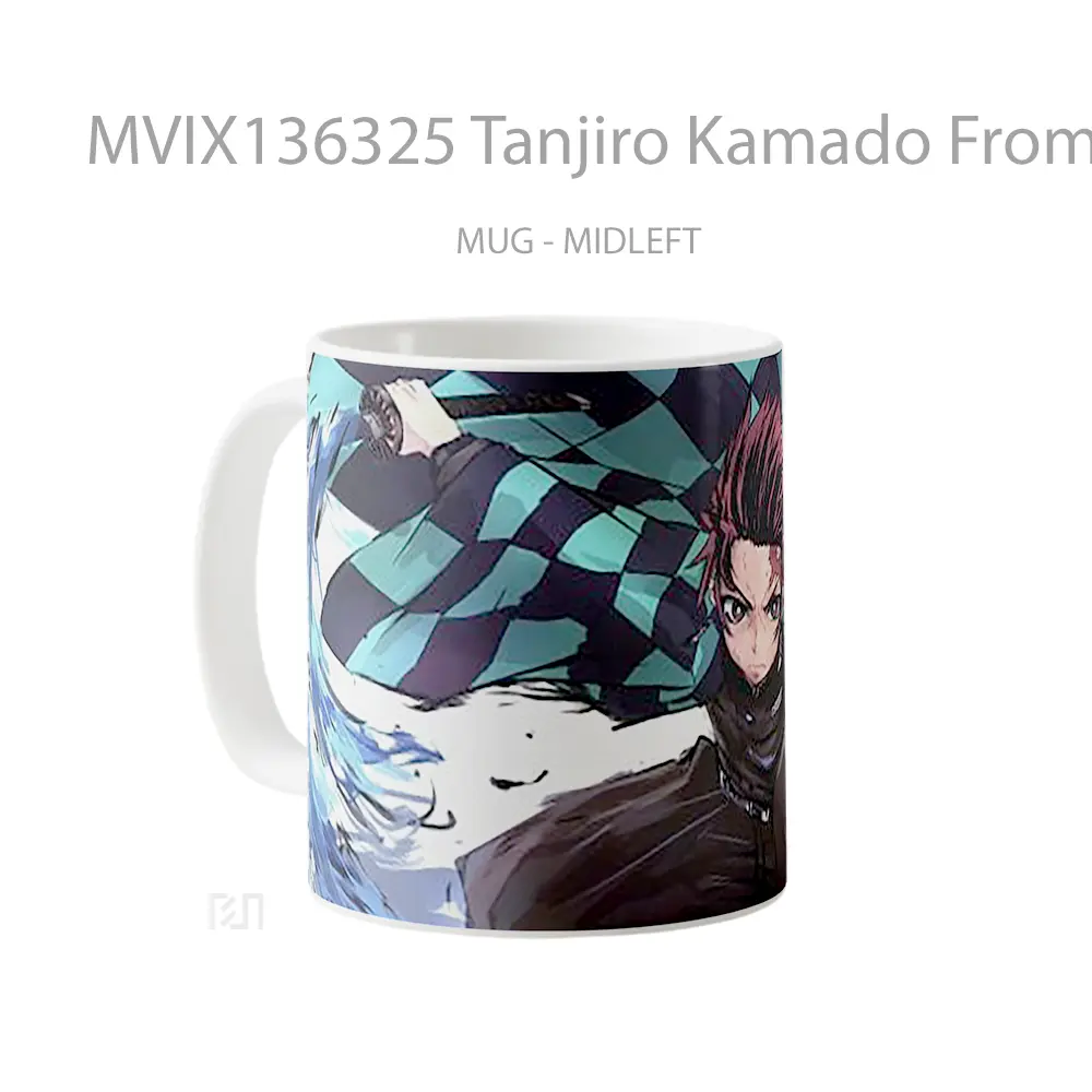 Mug Tanjiro Kamado From Kimetsu No Yaiba V3 Cangkir Anime - All-side / Desain