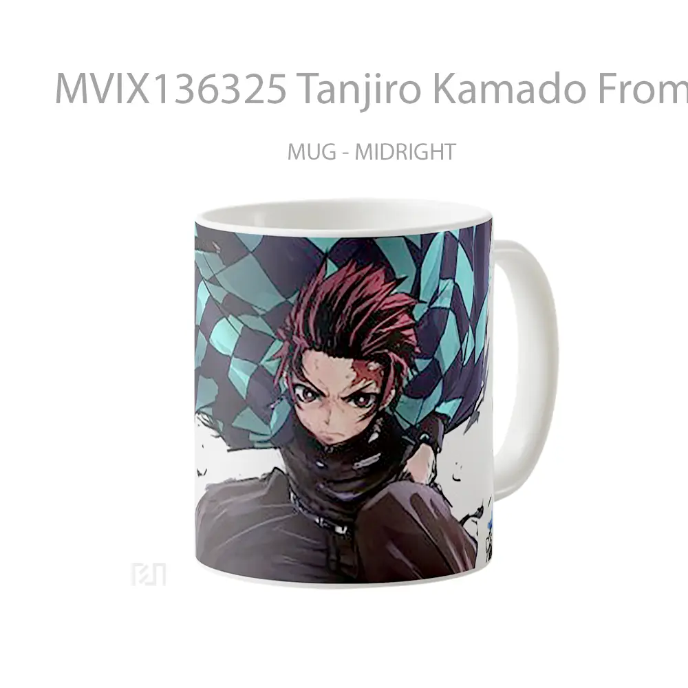 Mug Tanjiro Kamado From Kimetsu No Yaiba V3 Cangkir Anime - All-side / Desain
