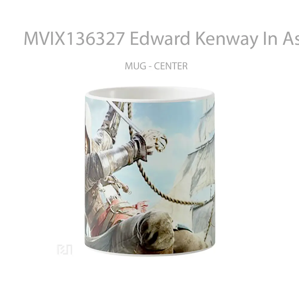Mug Edward Kenway In Assassin S Creed 4 Gelas Keramik Unik