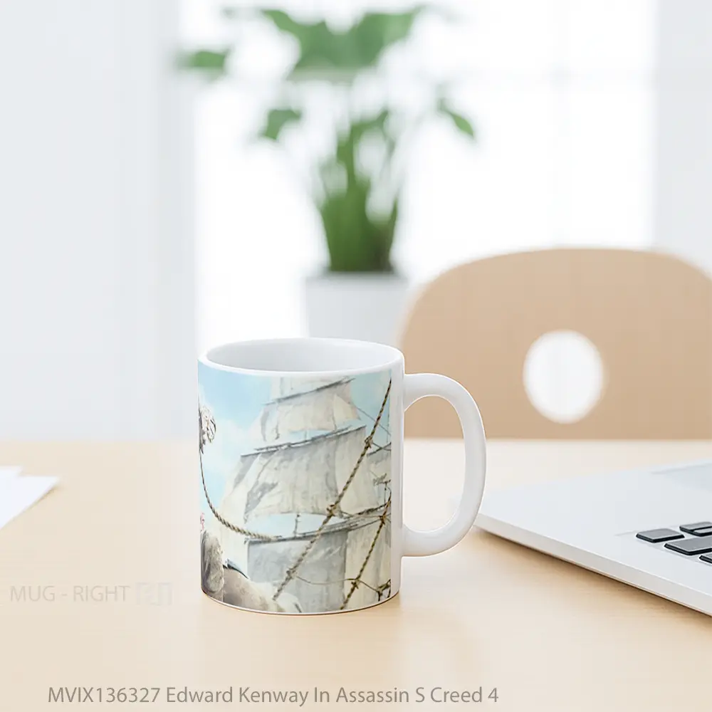 Mug Edward Kenway In Assassin S Creed 4 Gelas Keramik Unik - All-side / Desain