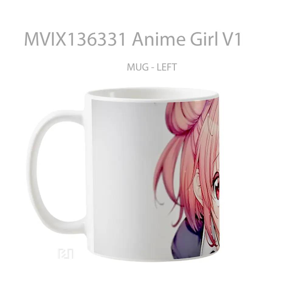 Mug Anime Girl V1 Cangkir Anime - All-side / Desain