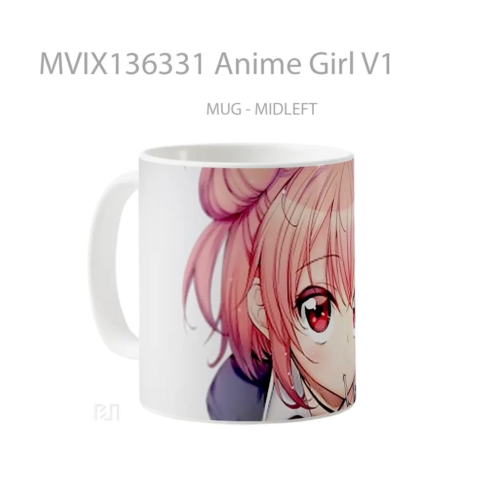 Mug Anime Girl V1 Cangkir Anime - All-side / Desain