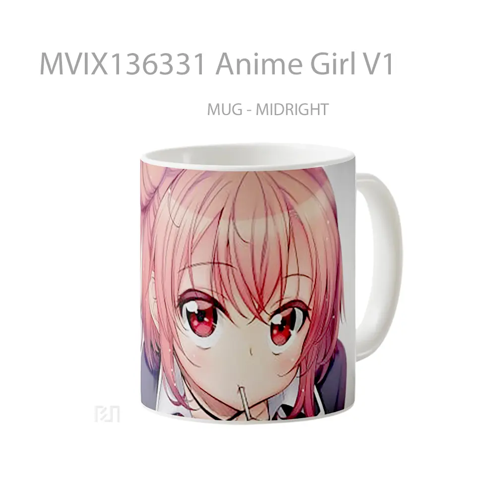 Mug Anime Girl V1 Cangkir Anime - All-side / Desain
