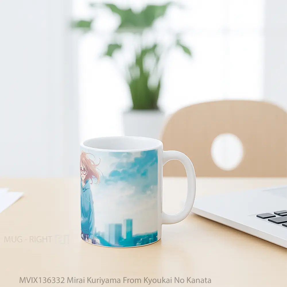 Mug Mirai Kuriyama From Kyoukai No Kanata Gelas Keramik Unik - All-side / Desain