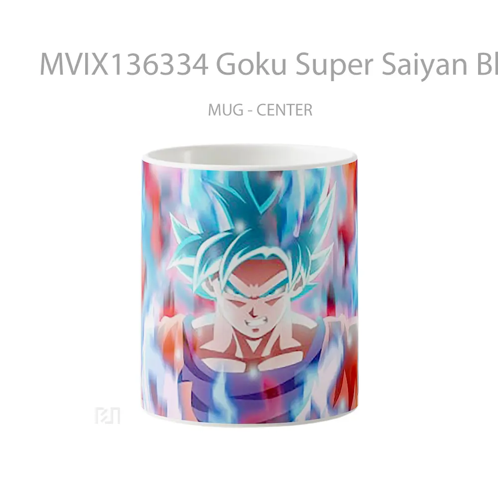 Mug Goku Super Saiyan Blue From Dragon Ball Super V1 Cangkir Anime