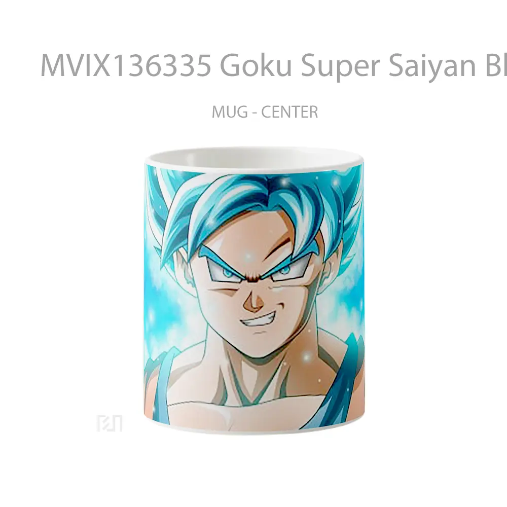 Mug Goku Super Saiyan Blue From Dragon Ball Super V2 Cangkir Anime