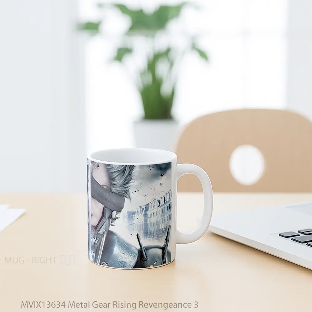 Mug Metal Gear Rising Revengeance 3 Gelas Keramik Unik - All-side / Desain