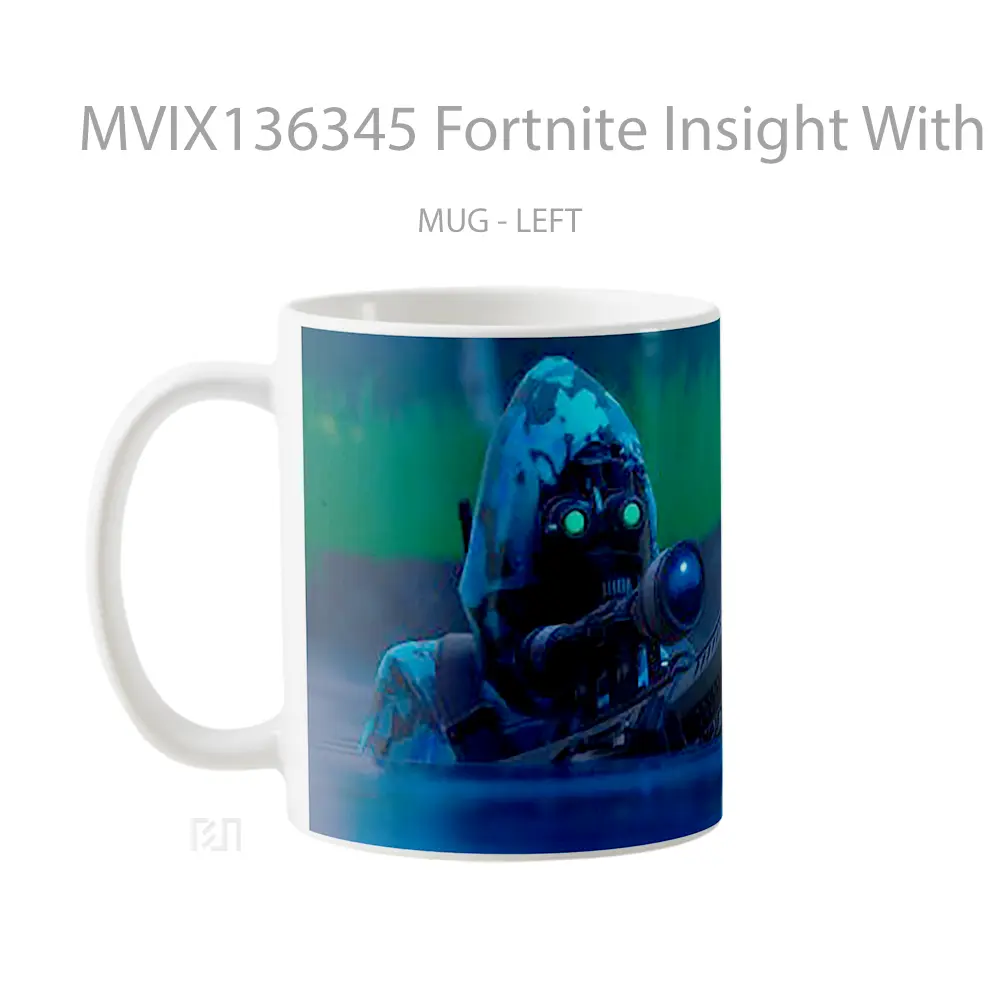 Mug Fortnite Insight With Sniper Rifle Cangkir Gamer - All-side / Desain