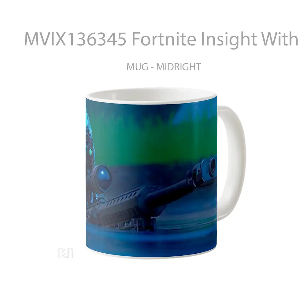 Mug Fortnite Insight With Sniper Rifle Cangkir Gamer - All-side / Desain