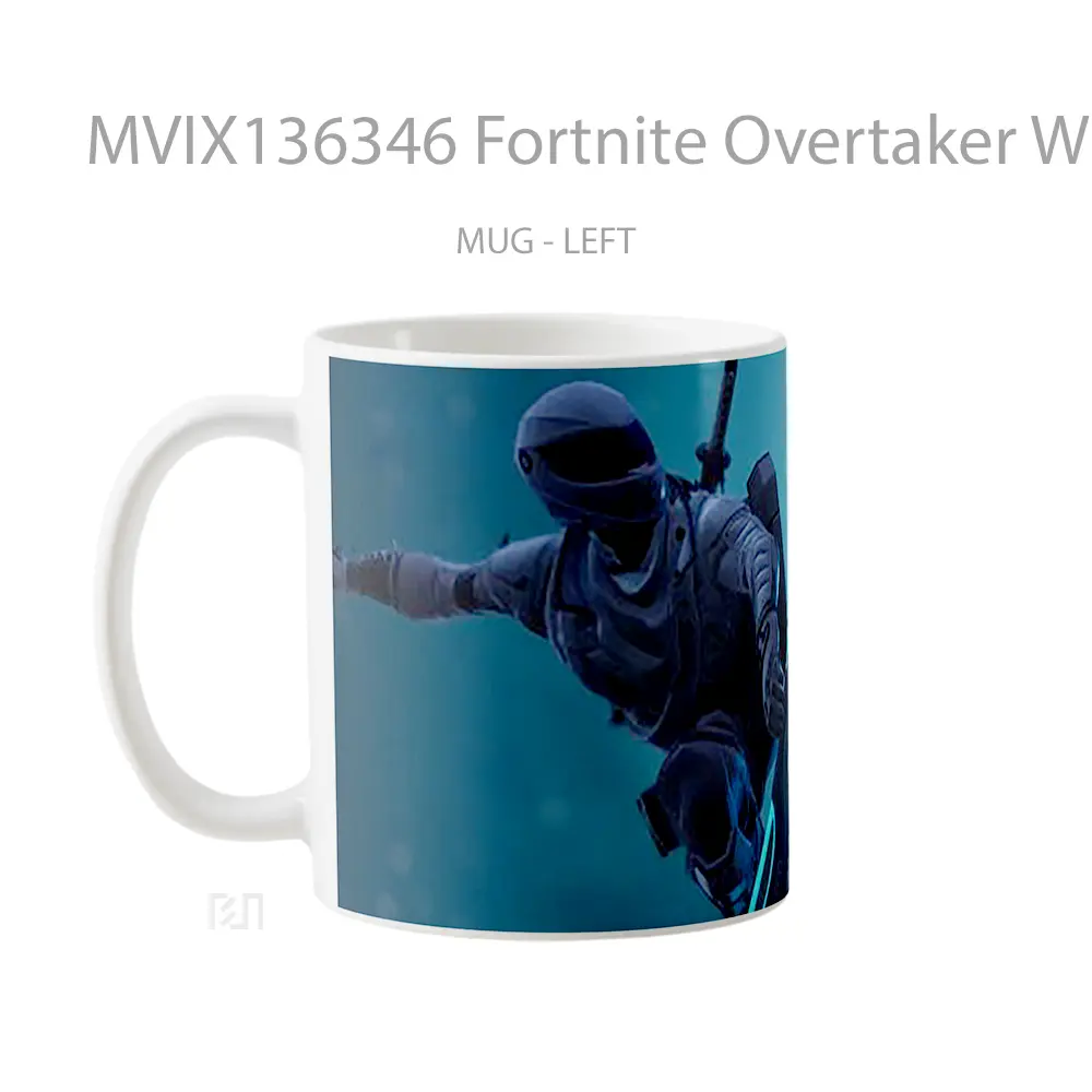 Mug Fortnite Overtaker With Driftboard Cangkir Gamer - All-side / Desain