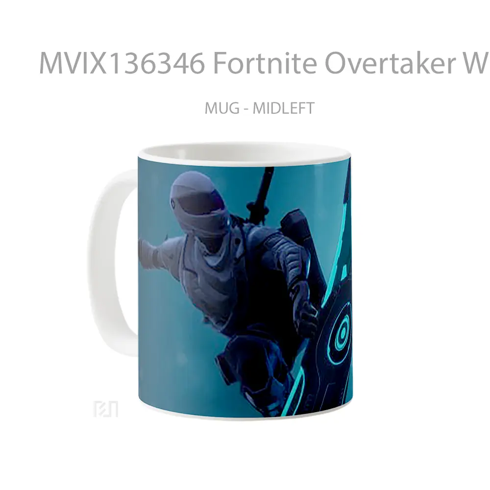 Mug Fortnite Overtaker With Driftboard Cangkir Gamer - All-side / Desain