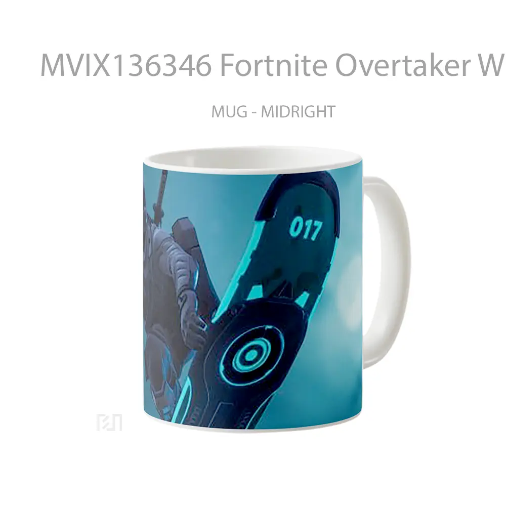 Mug Fortnite Overtaker With Driftboard Cangkir Gamer - All-side / Desain