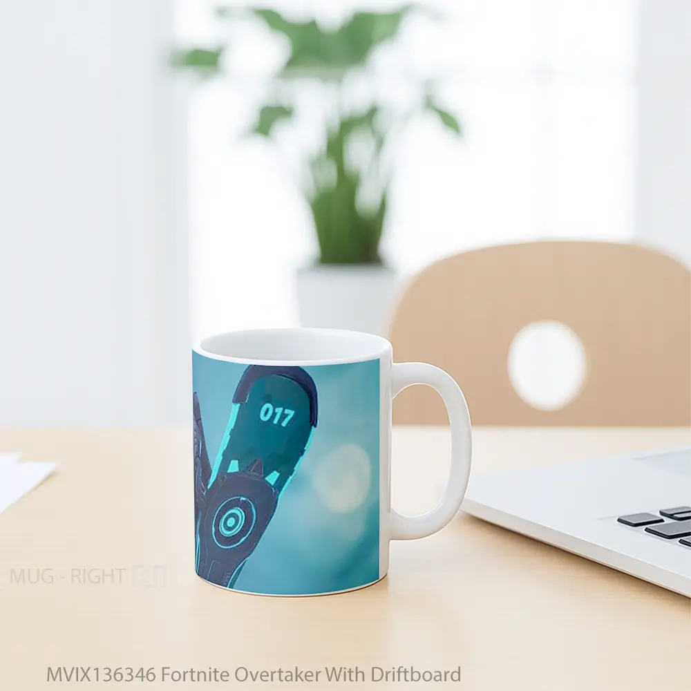 Mug Fortnite Overtaker With Driftboard Cangkir Gamer - All-side / Desain