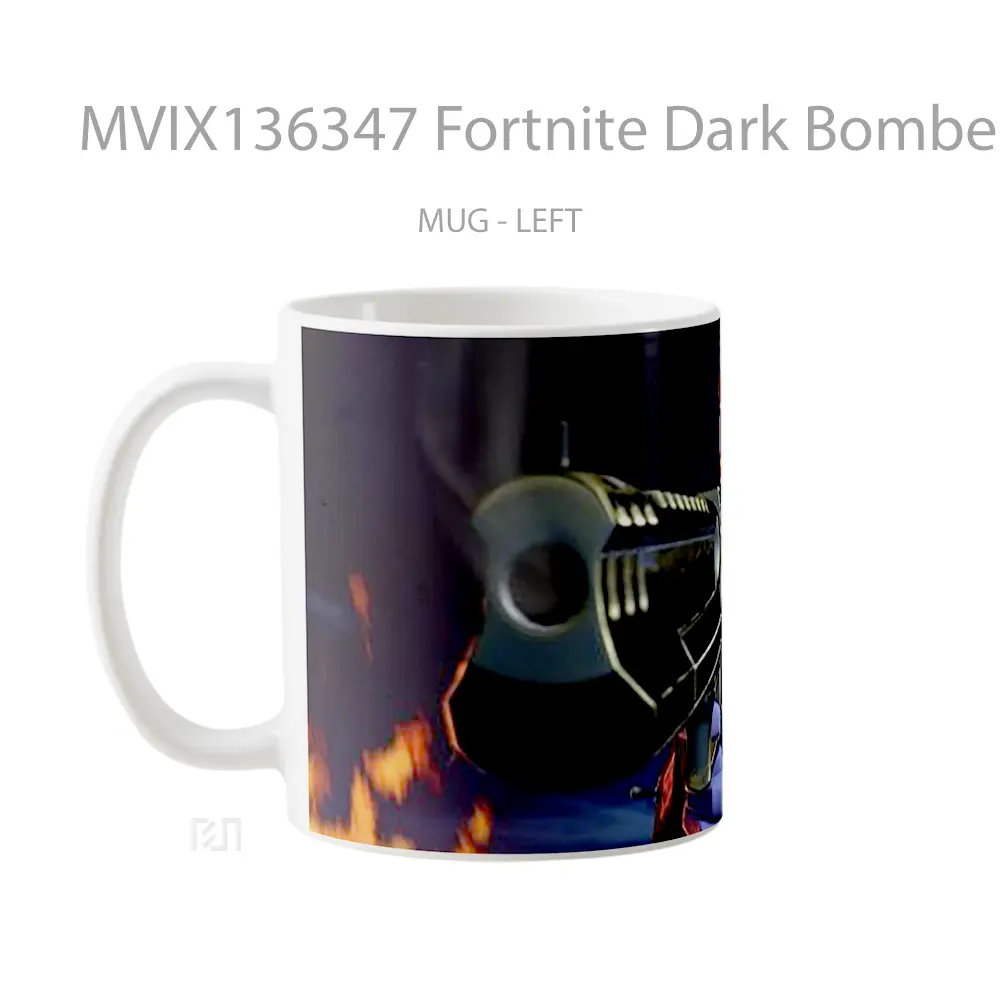 Mug Fortnite Dark Bomber Cangkir Gamer - All-side / Desain