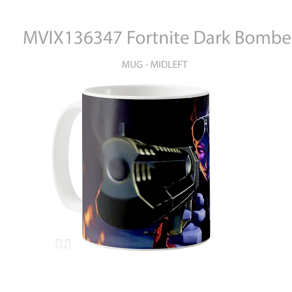 Mug Fortnite Dark Bomber Cangkir Gamer - All-side / Desain