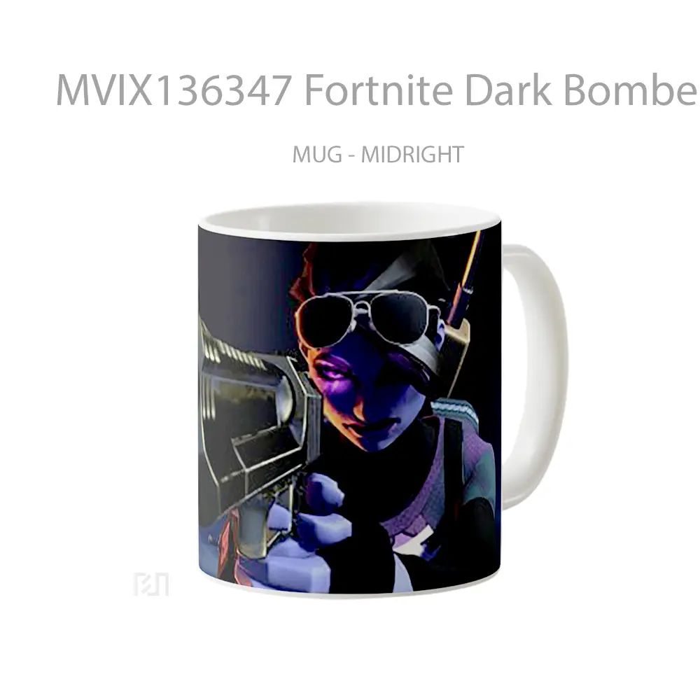 Mug Fortnite Dark Bomber Cangkir Gamer - All-side / Desain