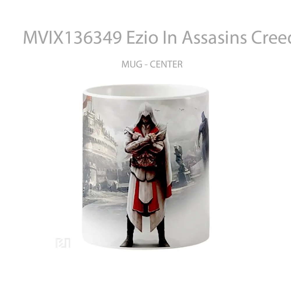 Mug Ezio In Assasins Creed The Brotherhood Gelas Keramik Unik