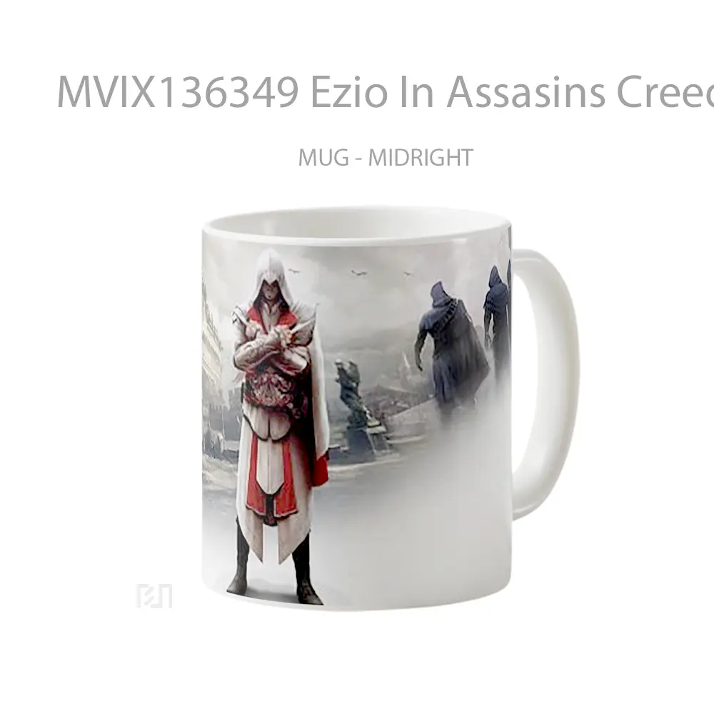 Mug Ezio In Assasins Creed The Brotherhood Gelas Keramik Unik - All-side / Desain