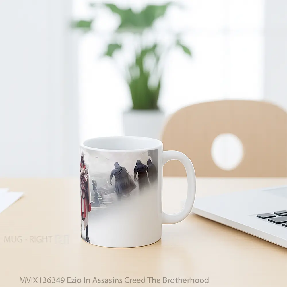 Mug Ezio In Assasins Creed The Brotherhood Gelas Keramik Unik - All-side / Desain