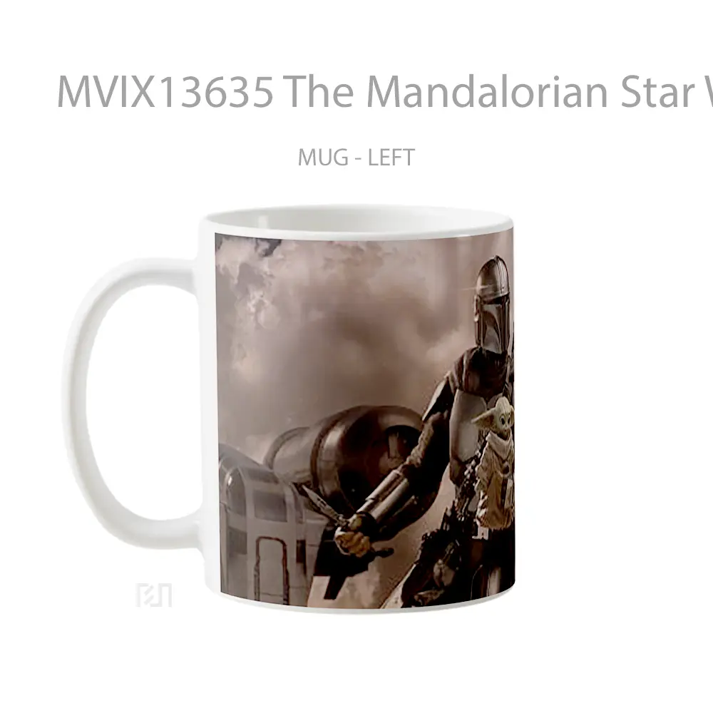 Mug The Mandalorian Star Wars Studio Gelas Star Wars - All-side / Desain