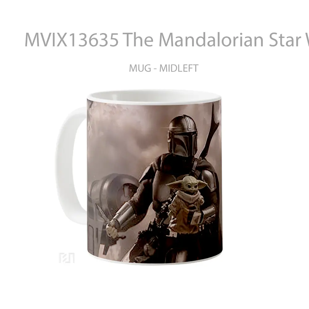 Mug The Mandalorian Star Wars Studio Gelas Star Wars - All-side / Desain